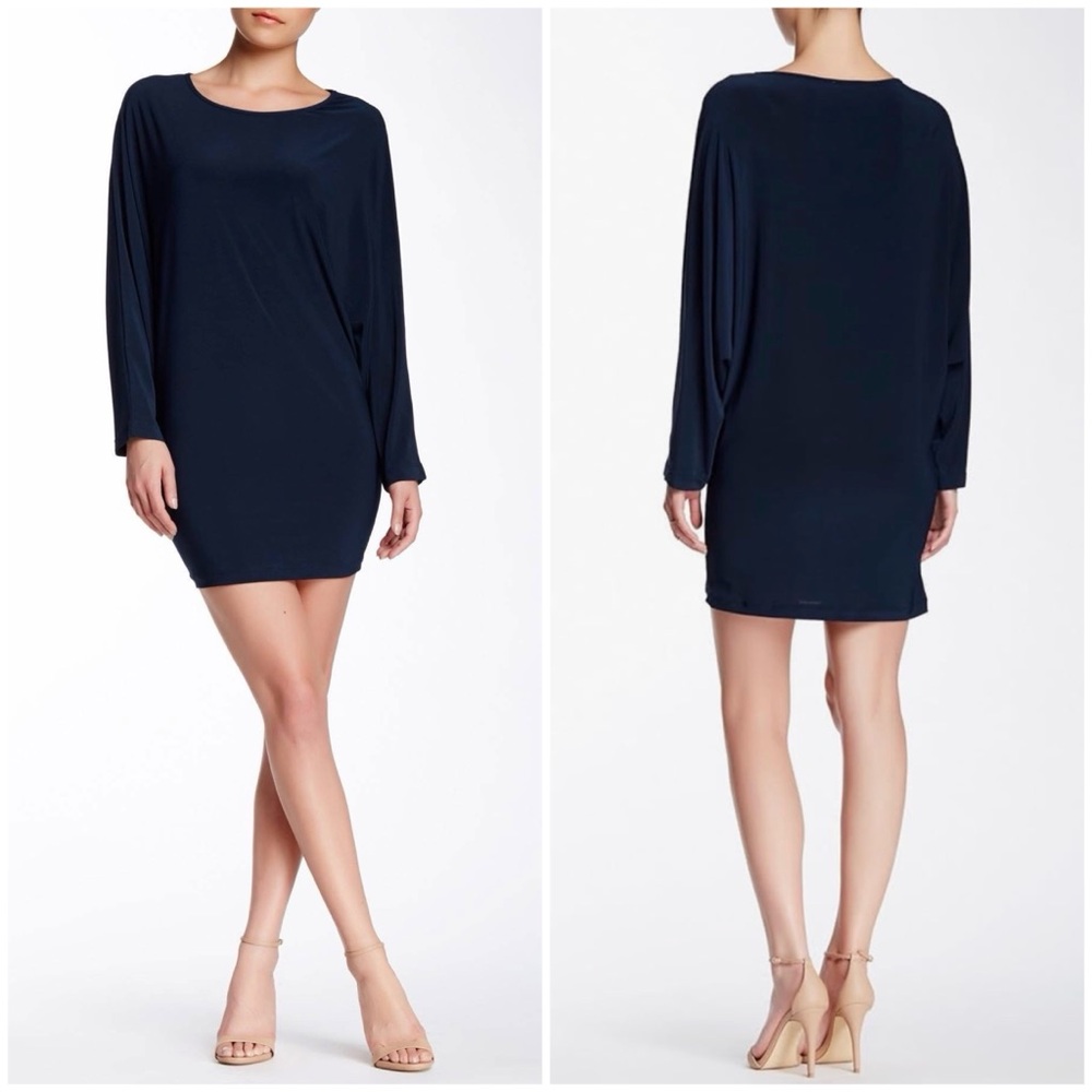 🆕 Von Ronen New York Dolman Sleeve Fitted Mini Dress